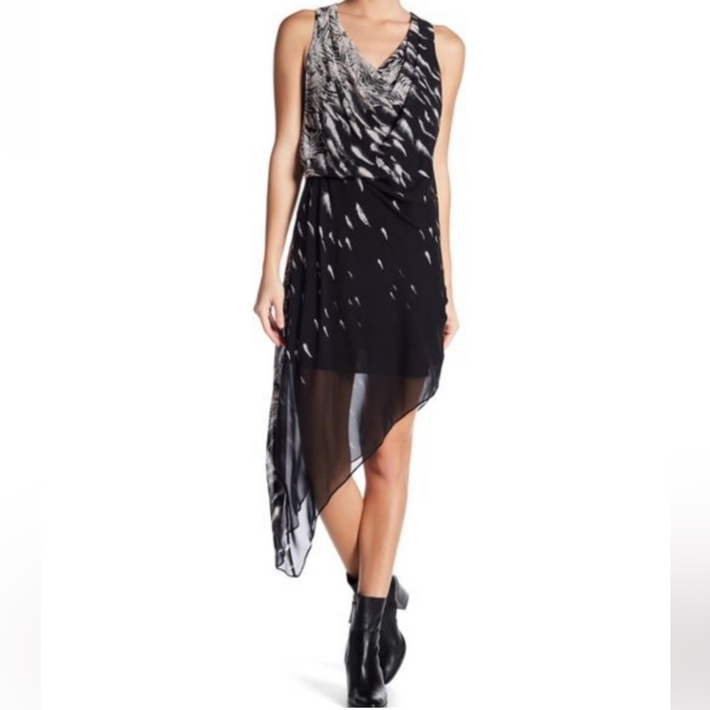 Haute Hippie Assymetric Hem 100% Silk Dress | S